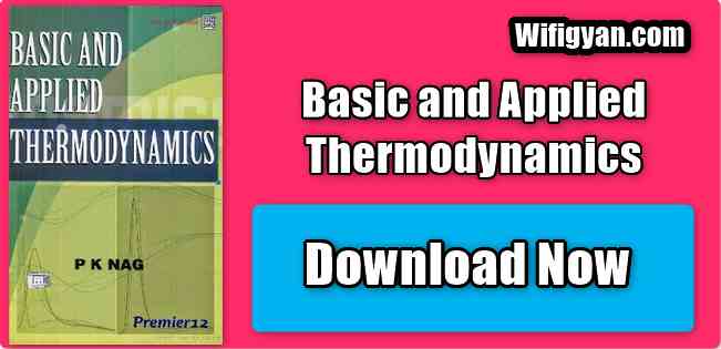 Basic And Applied Thermodynamics By PK Nag Pdf Download