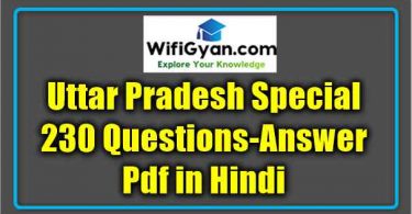 Uttar Pradesh Special Questions Answer Pdf Uttar Pradesh Special Questions Answer Pdf