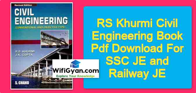 RS Khurmi Civil Engineering Book Pdf Download For SSC JE and Railway JE