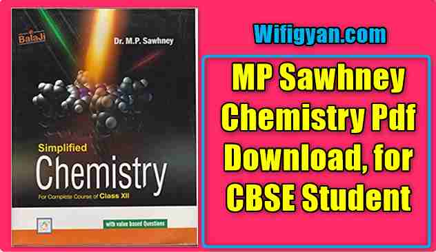 MP Sawhney Chemistry Pdf Download, for Class 12th Student