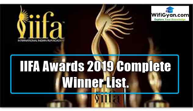 IIFA Awards 2019 Complete Winner List For Competitive exams