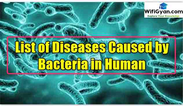 What Are The 50 Diseases Caused By Bacteria