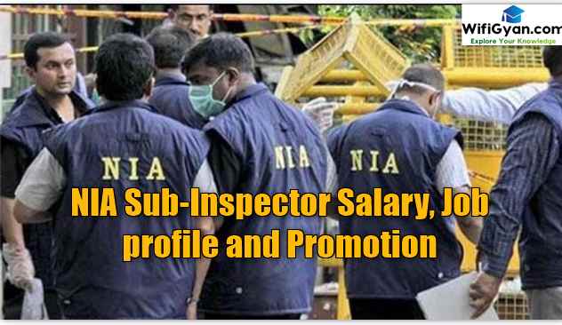 NIA Sub-Inspector Salary, Job profile and Promotion