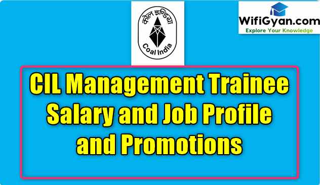 CIL Management Trainee Salary and Job Profile and Promotions