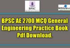 BPSC AE 2700 MCQ General Engineering Practice Book Pdf Download.