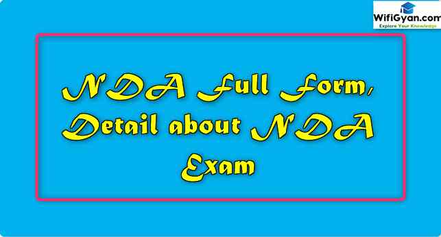NDA Full Form, Detail about NDA Exam