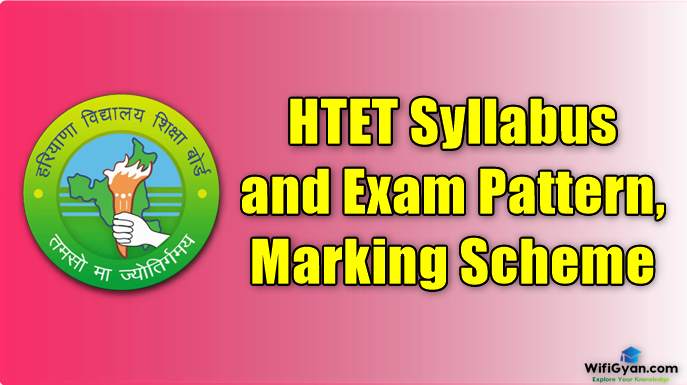 HTET Syllabus and Exam Pattern, Marking Scheme